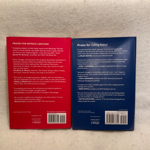 5 Dysfunctions / Getting Naked 2 Patrick Lencioni Hardback Books - Picture 3 of 5